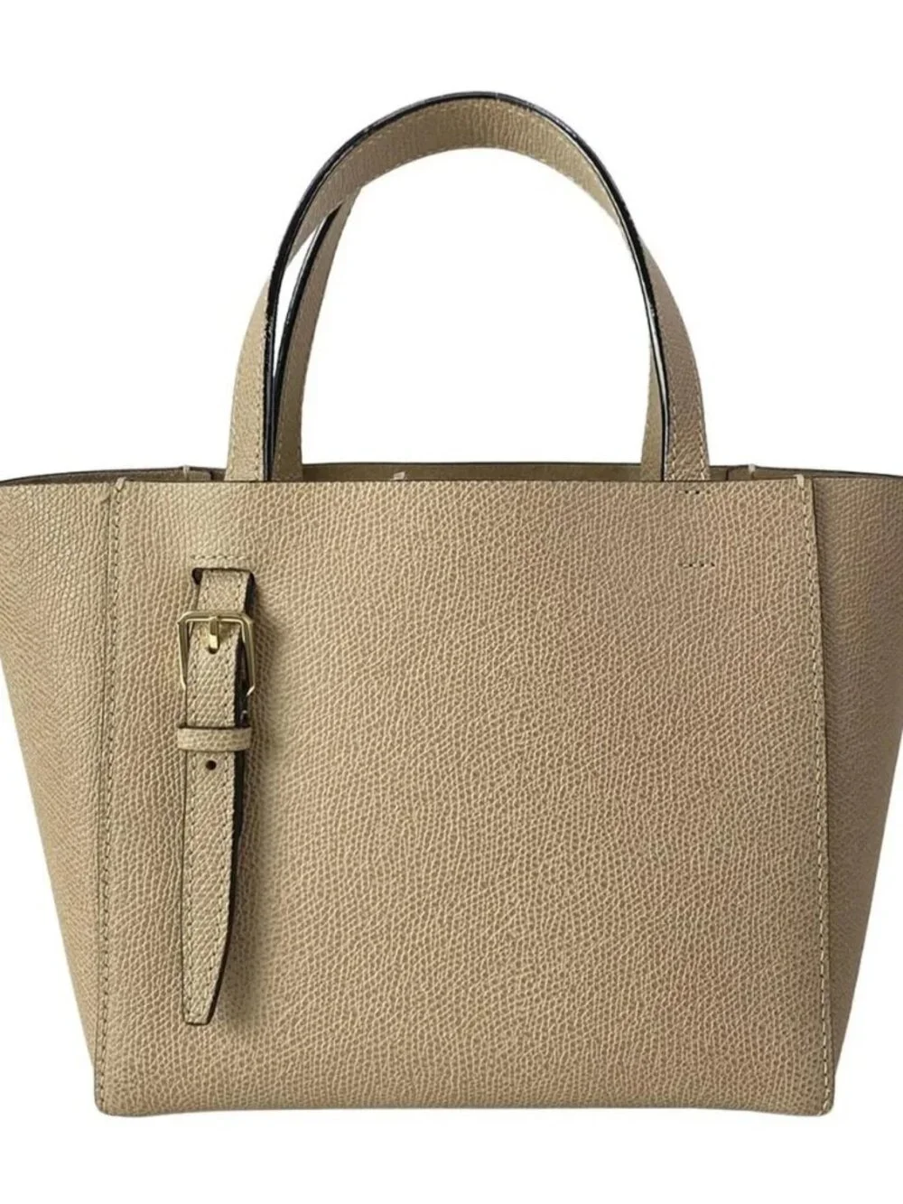 Valextra Bucket Bag Micro Shoulder Pink Beige Leather HANDBAG
